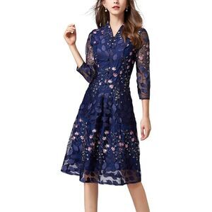 Adele Berto Womens  Midi Dress